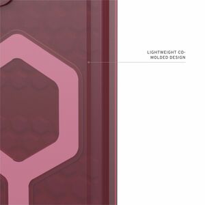 Urban Armor Gear Essential Armor Case for Samsung Galaxy S25 Ultra Smartphone - Hex Pattern - Berry - Drop Resistant, Impa