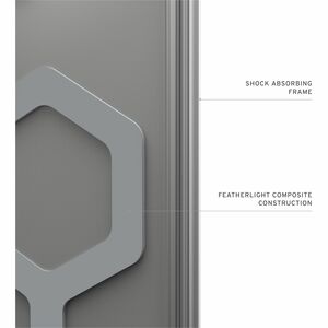 Urban Armor Gear Plyo Case for Samsung Galaxy S25+ Smartphone - Ice, Silver