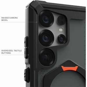 Urban Armor Gear Plasma XTE Case for Samsung Galaxy S25 Ultra Smartphone - Black, Orange