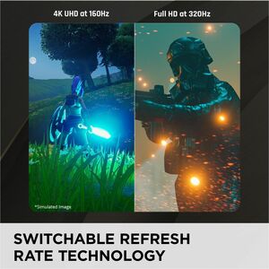 ViewSonic XG275D-4K 27 Inch 4K UHD Gaming Monitor with Switchable Refresh Rate Up to 320Hz, 0.5ms Response Time, AMD FreeS