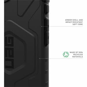 Urban Armor Gear Pathfinder Rugged Case for Apple iPhone 16e Smartphone - Hex Pattern - Black - Impact Resistant, Shock Ab