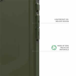 Urban Armor Gear Essential Armor Rugged Case for Apple iPhone 16e Smartphone - Hex Pattern - Olive Drab - Drop Resistant, 