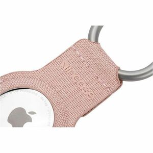 Incase Woolenex AirTag Asset Tracking Tag Holder - 91.4 mm x 40.6 mm x 5.1 mm x - Metal, Polyester - Blush Pink - Key Ring