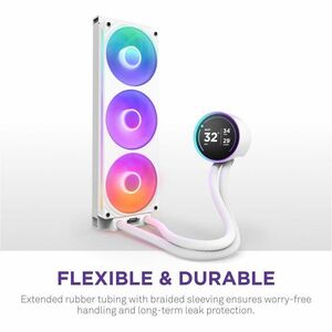 NZXT Kraken Elite 420 RGB RL-KR42E-W2 1 Cooling Fan/Radiator/Pump - CPU, Processor - 3 x Fan(s) - 167.54m³/h Maximum Airfl
