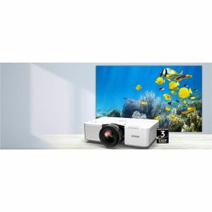 Epson PowerLite L690SU Short Throw 3LCD Projector - 21:9 - Wall Mountable, Ceiling Mountable - White - 1920 x 1200 - Front