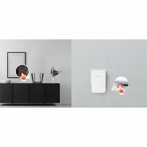 Range extender wireless Mercusys ME20 - Dual Band - Wi-Fi 5 - IEEE 802.11 a/b/g/n/ac - 750 Mbit/s - Bianco - 2,40 GHz, 5 G