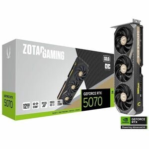 Zotac NVIDIA GeForce RTX 5070 Graphic Card - 12 GB GDDR7 - 7680 x 4320 - 2.54 GHz Core - 192 bit Bus Width - PCI Express 5