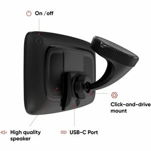 TomTom GO Navigator Automobile Portable GPS Navigator - Portable, Magnetic Mount - 15.2 cm (6") - Touchscreen - Speaker - 