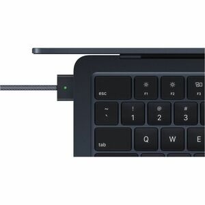 Apple MacBook Air MW123C/A 13.6" Notebook - Apple M4 - 16 GB - 256 GB SSD - Canadian French Keyboard - Midnight - Apple M4