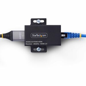 StarTech.com HDMI Extender - Black - 2 x Network (RJ-45) - 1 x USB - 2 x HDMI - 60.96 m Extended Range - Metal