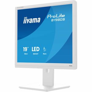 iiyama ProLite B1980S-W1 19 Zoll Class SXGA LED-Monitor - 5:4 Format - Matt-weiß - 48,3 cm (19 Zoll) Viewable - Twisted Ne