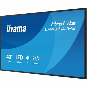 iiyama ProLite LH4364UHS-B1AG 1092,20 mm LCD Digital-Signage-Display - 24 Stunden/7 Tage Betrieb - Vertical-Alignment-Tech