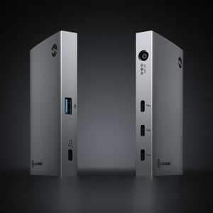 Alogic BLAZE Thunderbolt 4 Docking Station für Notebook, Desktop-PC, Festplatte, Monitor - Grau, Schwarz - 2 Unterstützte 