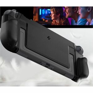 Spigen Case for Nintendo Gaming Console - Black - Slip Resistant - Polycarbonate (PC)