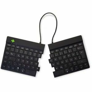 R-Go Split Break Tastatur - Kabellos Konnektivität - USB-Typ C Schnittstelle - Deutsch - QWERTZ Layout - Schwarz - Schere 