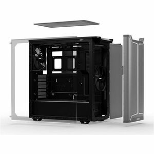 be quiet! Pure Base 501 Pure Base 501 DX Black Computergehäuse - ATX, Micro ATX, Mini ITX Motherboard Supported - Mid-Towe