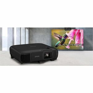 Epson PowerLite 1290 3LCD Projector - 16:10 - Ceiling Mountable - Black - 1920 x 1080 - Front, Ceiling, Rear - 1080p - 550