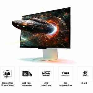 Samsung Odyssey 3D S27FG900XN 27" Class 4K UHD Gaming LCD Monitor - 16:9 - Mercury Silver - 27" Viewable - In-plane Switch