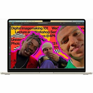 Apple MacBook Air MW1J3ZP/A 38.9 cm (15.3") Notebook - Apple M4 - 16 GB - 256 GB SSD - English (US) Keyboard - Starlight -