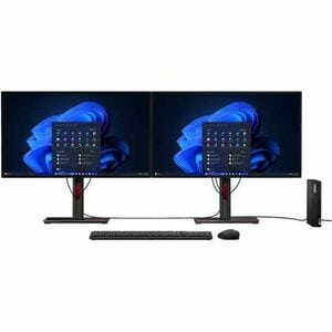 Lenovo ThinkCentre M70q Gen 5 12TD000SSP Desktop Computer - Intel Core i5 13th Gen i5-13400T - 8 GB - 256 GB SSD - Tiny -