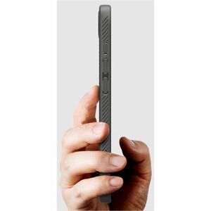 Spigen Liquid Air Case for Apple iPhone 16e Smartphone - Geometric pattern, Textured - Marble Grey - Drop Resistant, Finge