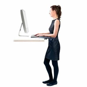 Contour Wrist Rest ArmSupport RollerMouse Max - 0.90" Height x 23.63" Width x 10.12" Depth - Red - Leatherette, Vegan Leat