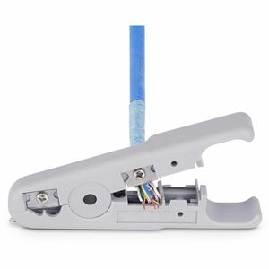 StarTech.com Netzwerkkabel Abisolierwerkzeug & Schneider,Profi-Abisolierzange für UTP/FTP/STP/Koaxialkabel, Netzwerk Kabel