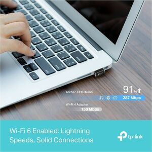 TP-Link Archer TX1U Nano Singleband Wi-Fi Adapter für Router - IEEE 802.11 a/b/g/n/ac/ax - USB 2.0 - 287 Mbit/s - 2,40 GHz