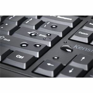 Kensington Pro Fit Ergo Keyboard - Wireless Connectivity - USB Type A Interface - English (UK) - Black - Bluetooth/RF - 4.