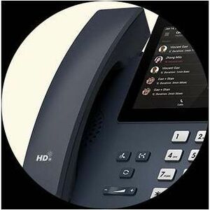 Yealink IP Phone - Corded - Bluetooth, Wi-Fi - Wall Mountable, Desktop - Classic Gray - 17.8 cm (7") - 2 x Network (RJ-45)