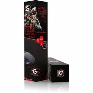 Mouse pad da gaming Gembird - Grande - 400 mm x 450 mm - Nero - Gomma naturale, Schiuma - Anti-scivolo, Anti-strappo - Mouse