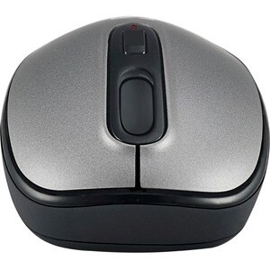 Adesso iMouse A10 Mouse - Radio Frequency - USB - Optical - Black, Grey - Wireless - 9.14 m - 2.40 GHz - 1600 dpi - Scroll