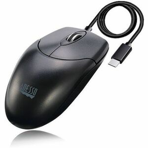 Adesso iMouse M6-TAA Full-size Mouse - USB Type C - Optical - 3 Button(s) - Black - TAA Compliant - Cable - 1000 dpi - Scr