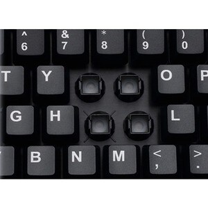 Adesso EasyTouch AKB-630SB-TAA Keyboard - Cable Connectivity - USB Interface - English (US) - Black - TAA Compliant - Memb
