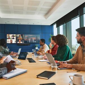 Poly Studio X72 All-In-One Video Bar - For Meeting Room, Video Conferencing, Audio Conferencing - Large Room Size Supporte