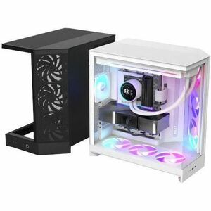NZXT H9 Flow CM-H92FB-R1 Computer Case - ATX Motherboard Supported - Mid-tower - Tempered Glass, Steel, Galvanized Cold Ro