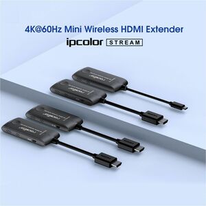 Rocstor TrueReach Mini Portable HDMI over Wireless Extender 4K@60Hz 65ft (20M) - 65.62 ft Range - 2 x USB - 1 x HDMI In - 