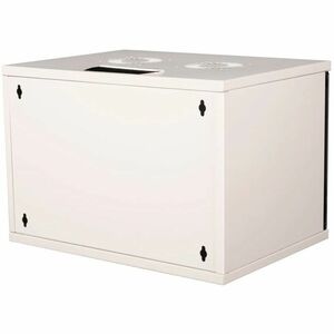 Roline 7U Wandmontierbar Geschlossener Schrank Rackschrank für Networking380 mm Rack Depth - Hellgrau - Glas, Stahl, Blech