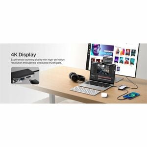 Belkin Connect USB-C 6-in-1 Multiport Hub - for Notebook, Desktop PC, Tablet PC, Smartphone, Monitor - Memory Card Reader 
