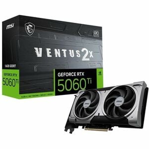 MSI NVIDIA GeForce RTX 5060 Ti Graphic Card - 16 GB GDDR7 - 7680 x 4320 - 2.62 GHz Boost Clock - 128 bit Bus Width - PCI E