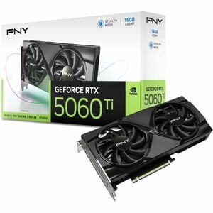 PNY GeForce RTX™ 5060 Ti 16GB Dual Fan GPU - NVIDIA Blackwell Architecture, 16 GB GDDR7, 2572 MHz Boost Clock, 448 GB/s Me
