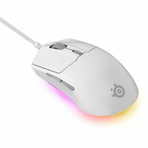 SteelSeries Rival 3 Gen 2 Gaming Mouse - TrueMove Core - Cable - White - 8500 dpi - 6 Button(s) - Right-handed