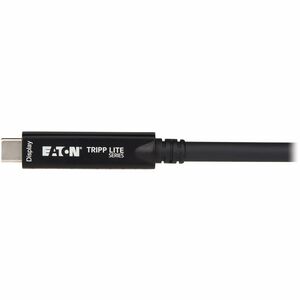Tripp Lite series U420F-10M USB-C to USB-C Fiber Active Optical Cable, M/M, Black, 10 m (33 ft.) - 32.8 ft (10 m) Fiber Op