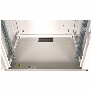 Roline 12U Wall Mountable Enclosed Cabinet Rack Cabinet for Networking, Enclosure370 mm Rack Depth - Light Grey - Glass, S