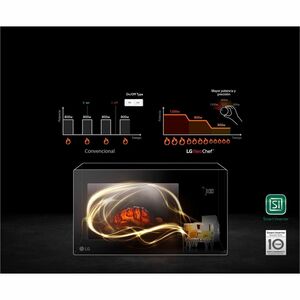LG NeoChef MS1597DIS Uno solo Horno de microondas - Negro - 42.48L Capacidad - Microondas, Gratinado (Grill) - 1.20kW Micr