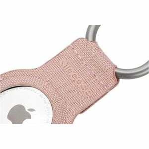 Incase Woolenex AirTag Asset Tracking Tag Holder - 91.4 mm x 40.6 mm x 5.1 mm x - Metal, Polyester - Blush Pink - Key Ring