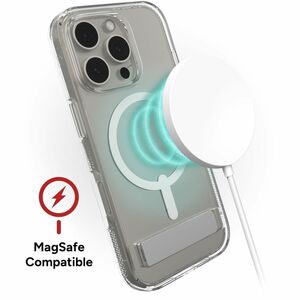 ZAGG Crystal Palace Snap Hülle für Apple iPhone 16 Pro Smartphone - Strukturierte Griffflächen - Glasklar - Sturzsicher, V