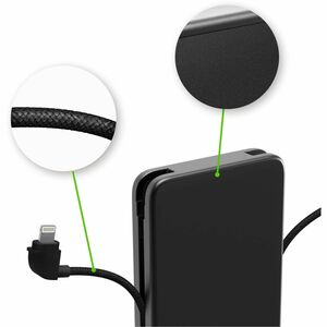 mophie Powerstation Plus Stromspeicher - Schwarz - für iPhone, USB Typ C Gerät, iPad - 10000 mAh - 30 W - USB Typ-C Anschl