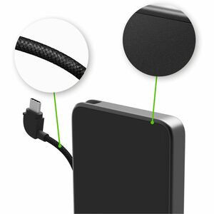 mophie Powerstation Plus Stromspeicher - Schwarz - für AirPod, Smartwatch, iPad, iPhone, USB Typ C Gerät - 1 x Typ-C 20 W 