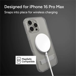 ZAGG Crystal Palace Snap Hülle für Apple iPhone 16 Pro Max Smartphone - Strukturierte Griffflächen - Durchsichtig - Sturzs